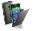 Cellular Line Leather Bag Gsm - Flapessenxlk 36140 Flap Case With Leather Like Finish For Nokia Xl Black